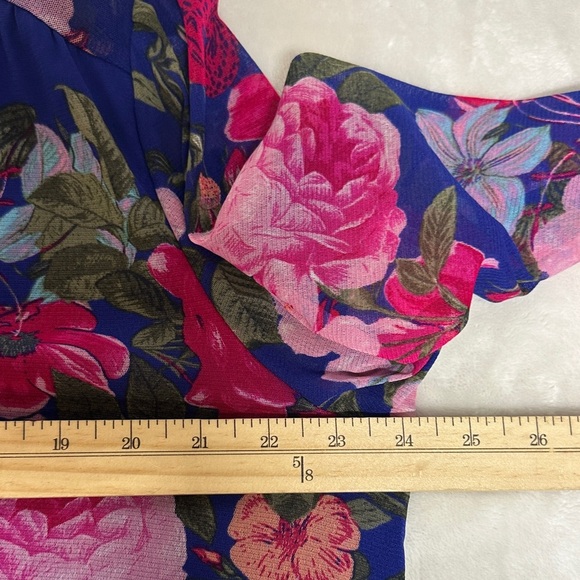 I.N.C International Concepts Womens Surplice Floral Pullover Blouse, - Picture 6 of 12